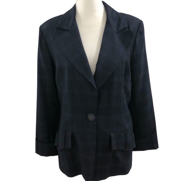 Maus & Hoffman Windowpane Academia Blazer Jacket - Picture 1 of 11